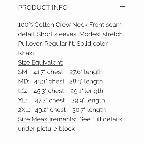 MEN'S FRONT SEAM SHORT SLEEVE SHIRTZ - Picture 7 of 8